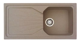 Zdjęcie Anfra Zlewozmywak Granitowy ZGR-12 1-komorowy z ociekaczem prostokątny 83x42 cm