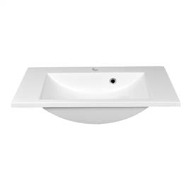Zdjęcie Umywalka konglomeratowa prostokątna wpuszczana w blat wąska New Line 69 NanoShine N-6932 apm Produkt 69x32 cm