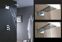 REA Deszczownica Rain Force stal nierdzewna mirror prostokątna