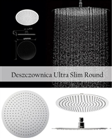 REA Deszczownica Ultra Slim 40 stal nierdzewna okrągła